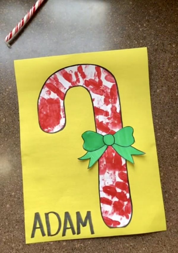 Hand Smacked Candy Cane