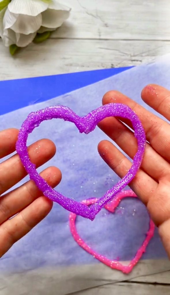 hot glue hearts