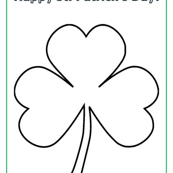 Shamrock Coloring Page Free Printable