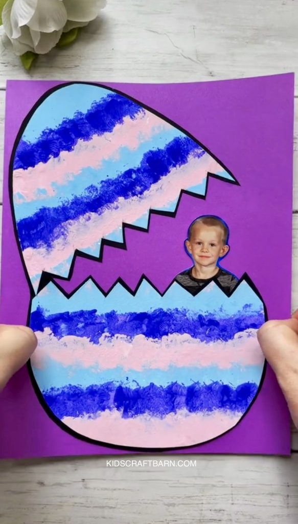 Cotton Ball Painted Easter Eggs
