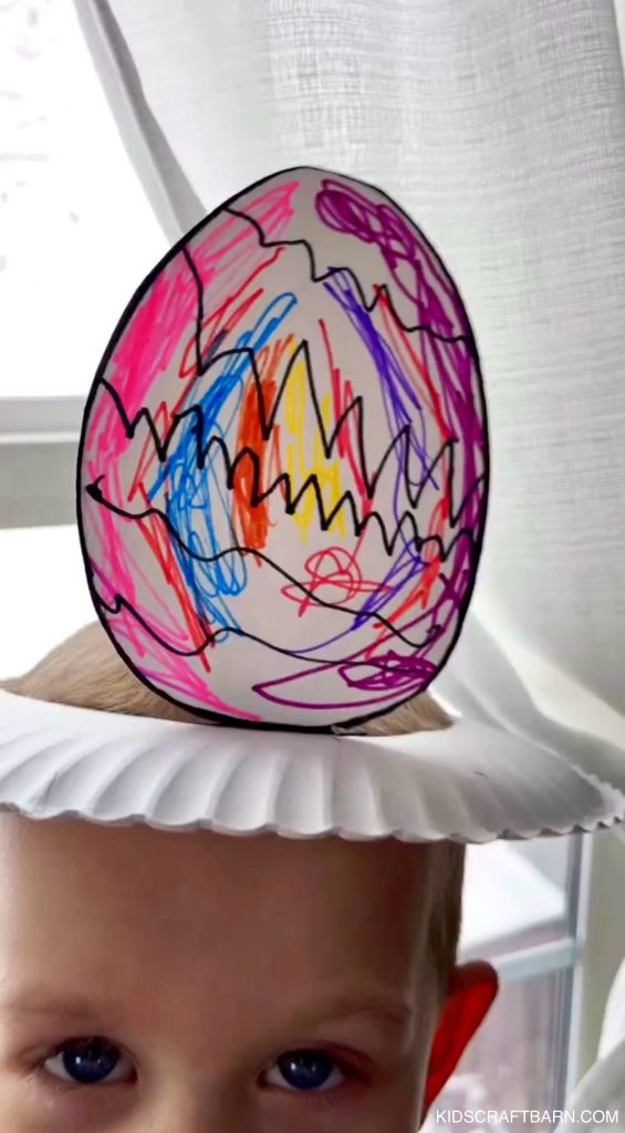 paper plate easter hats