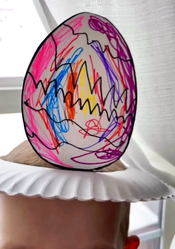paper plate easter hats