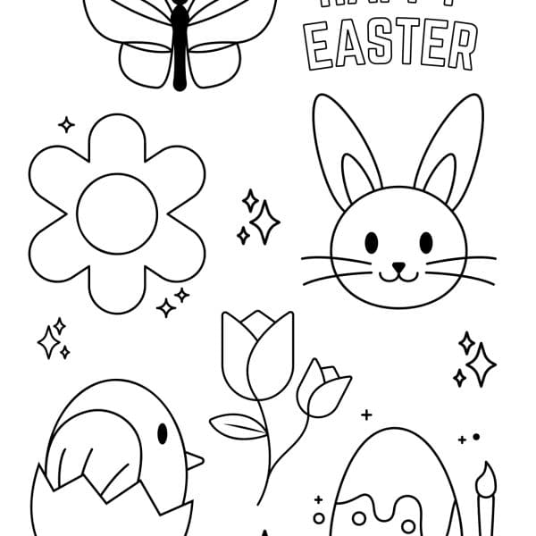 Easter Coloring Page Free Printable